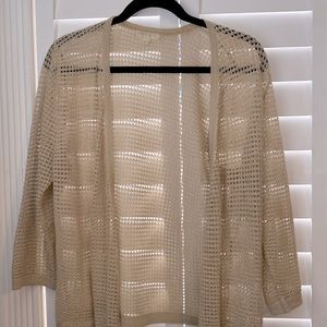 New York and Company beige cardigan